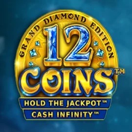 Official Slots logo: 12 Coins Grand Diamond Edition by Wazdan at Leon Casino