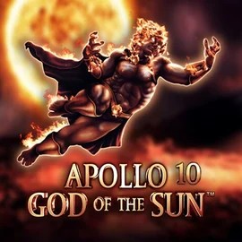 Slots logo of Apollo God of the Sun from Novomatic at Leon Casino