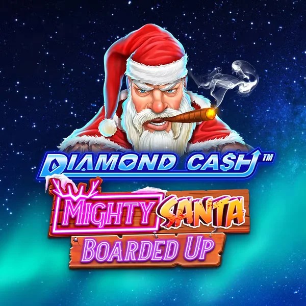 Diamond Cash Mighty Santa Boarded Up logo by Greentube Leon Casino