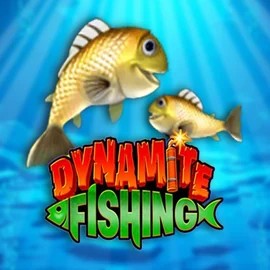 Dynamite Fishing slot logo by Inspired Gaming at Leon Casino