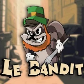Le Bandit slot logo by Hacksaw Gaming at Leon Casino