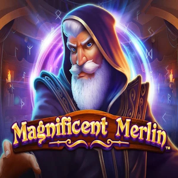 Official Slots logo: Magnificent Merlin by Greentube at Leon Casino