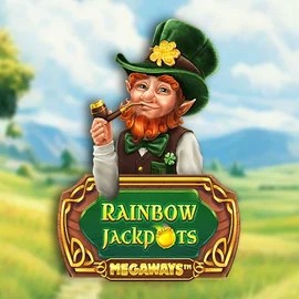 Rainbow Jackpots Megaways logo by Red Tiger Gaming Leon Casino