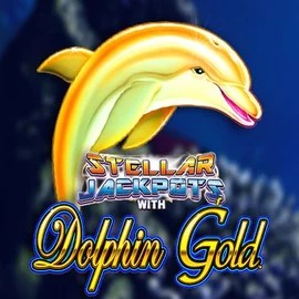 Dolphin Gold with Stellar Jackpots logo by Lightning Box Game at Leon Casino