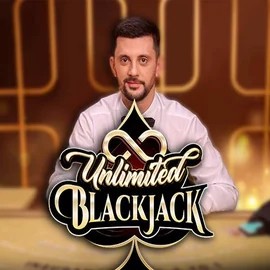 Unlimited Blackjack logo by Ezugi at Leon Casino